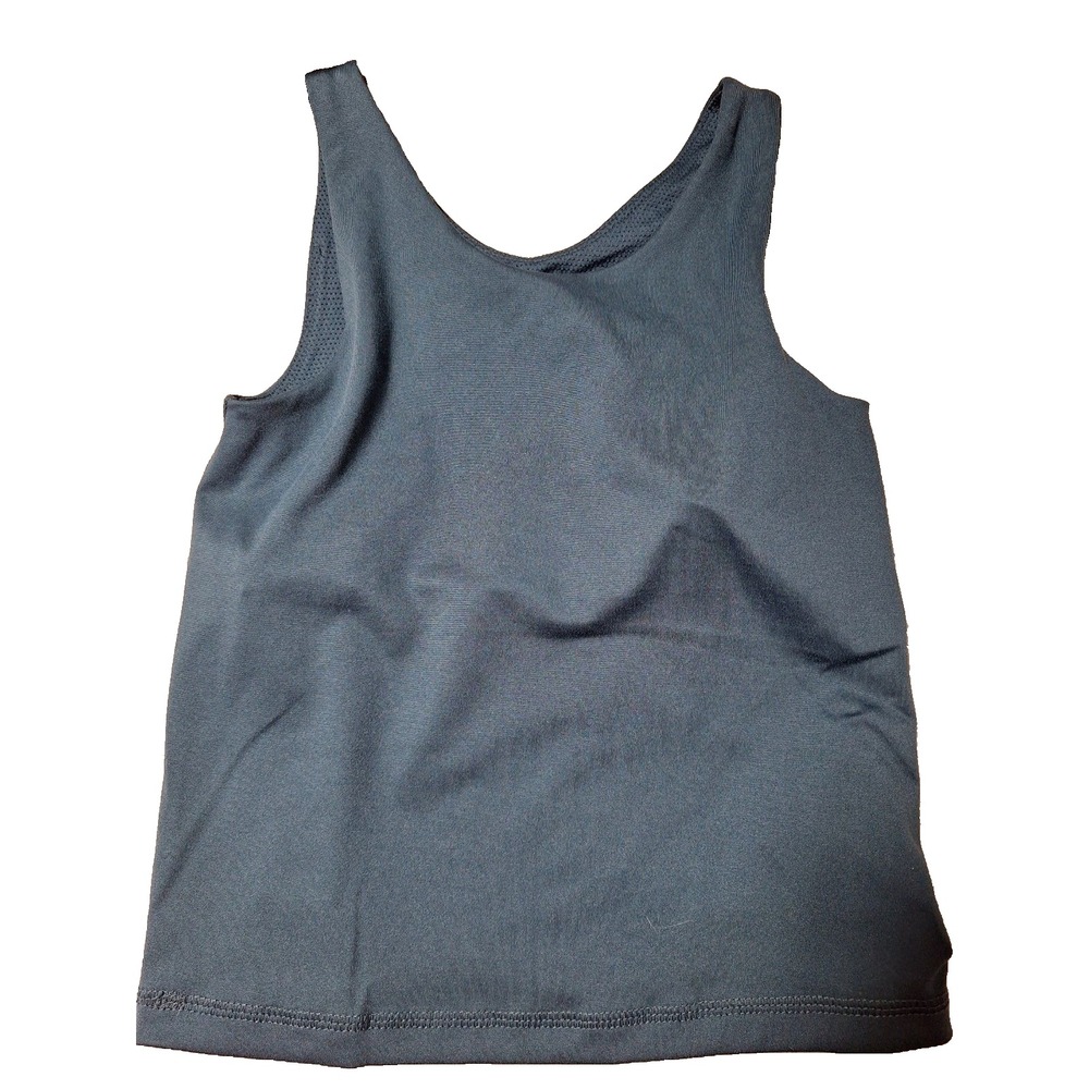 Athletic Works Girls L 10/12 Teal Blue Tank Top Mesh Active Camisole